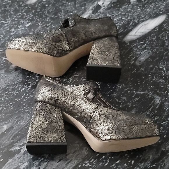 BRAND NEW CIRCUS NY by SAM EDELMAN KAY WOMEN'S PEWTER FLORAL PUMP - Picture 8 of 15